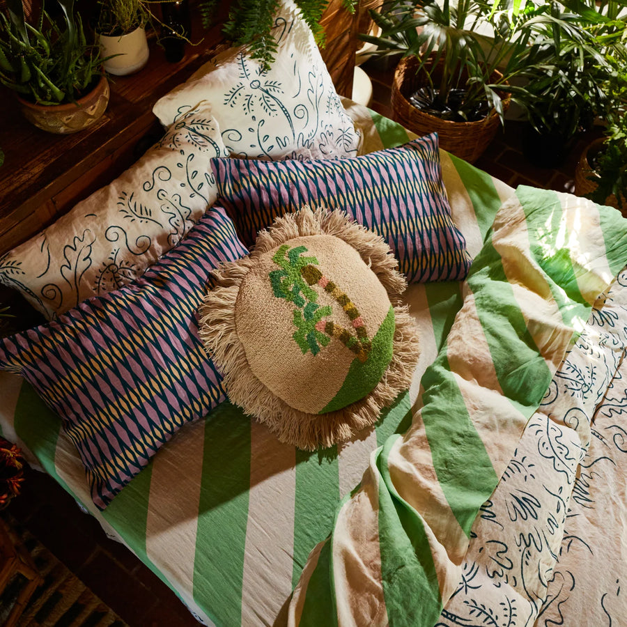 Lompoc Linen Pillowcase Set - Verbena - Sage & Clare