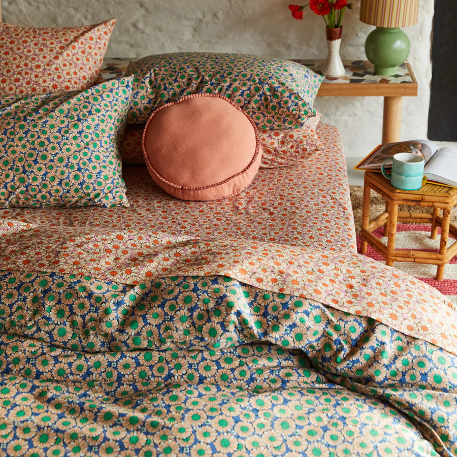 Posie Cotton Pillowcase Set - Freesia - Sage & Clare