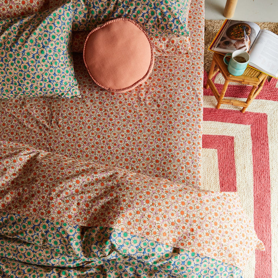 Posie Cotton Pillowcase Set - Freesia - Sage & Clare