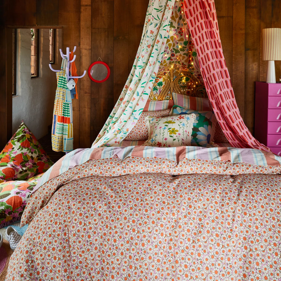 Posie Cotton Quilt Cover - Dahlia - Sage & Clare
