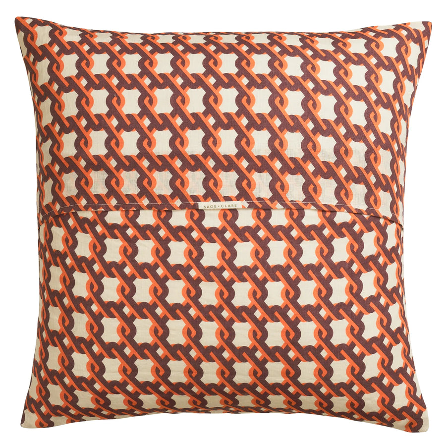 Maricela Linen Euro Pillowcase Set - Pearl - Sage & Clare