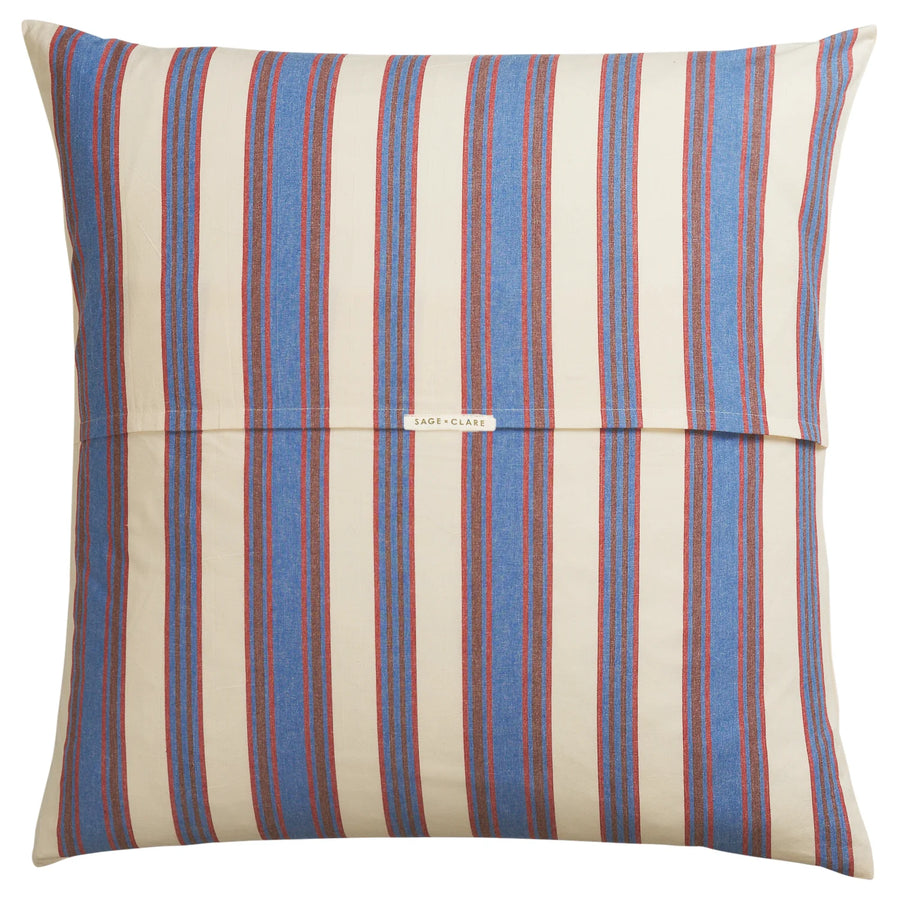 Selene Cotton Euro Pillowcase Set - Azure - Sage & Clare