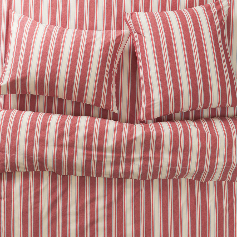 Selene Cotton Euro Pillowcase Set - Crimson - Sage & Clare