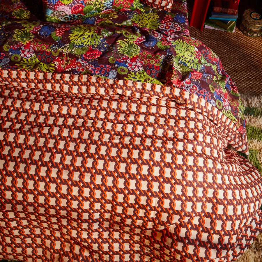 Maricela Linen Quilt Cover - Pearl - Sage & Clare