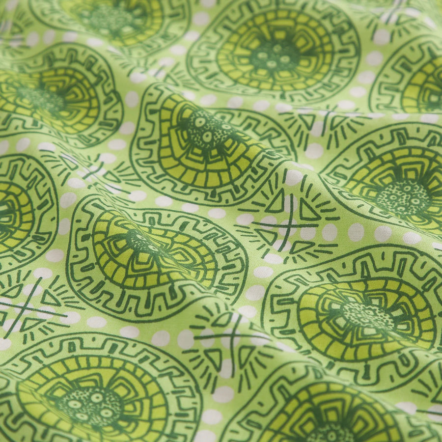 Gabriella Cotton Quilt Cover - Key Lime - Sage & Clare