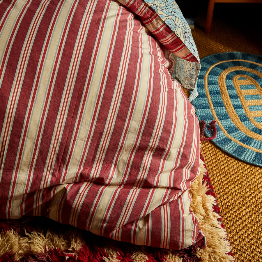 Selene Cotton Quilt Cover - Crimson - Sage & Clare