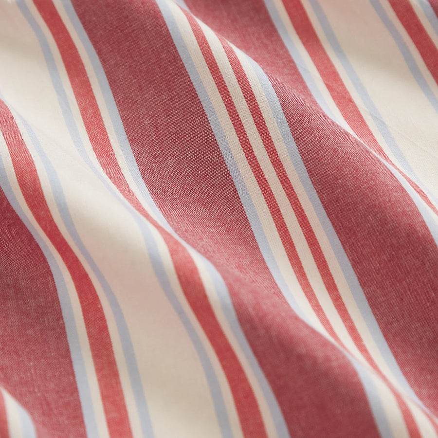 Selene Cotton Quilt Cover - Crimson - Sage & Clare