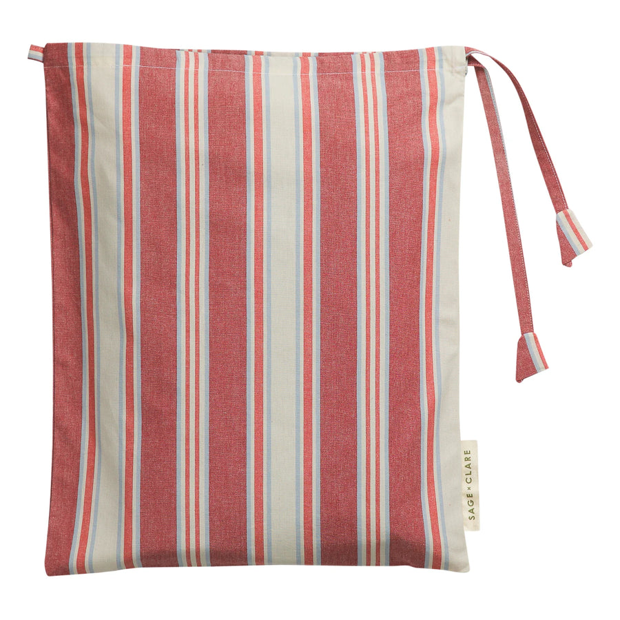 Selene Cotton Quilt Cover - Crimson - Sage & Clare