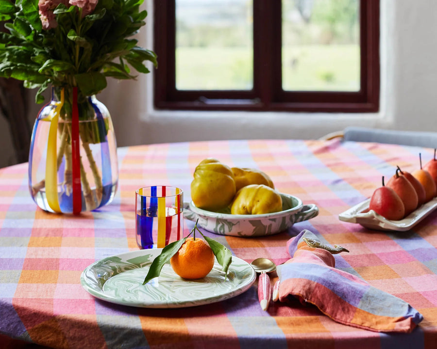 Tutti Frutti Rectangular Linen Tablecloth - Kip & Co.