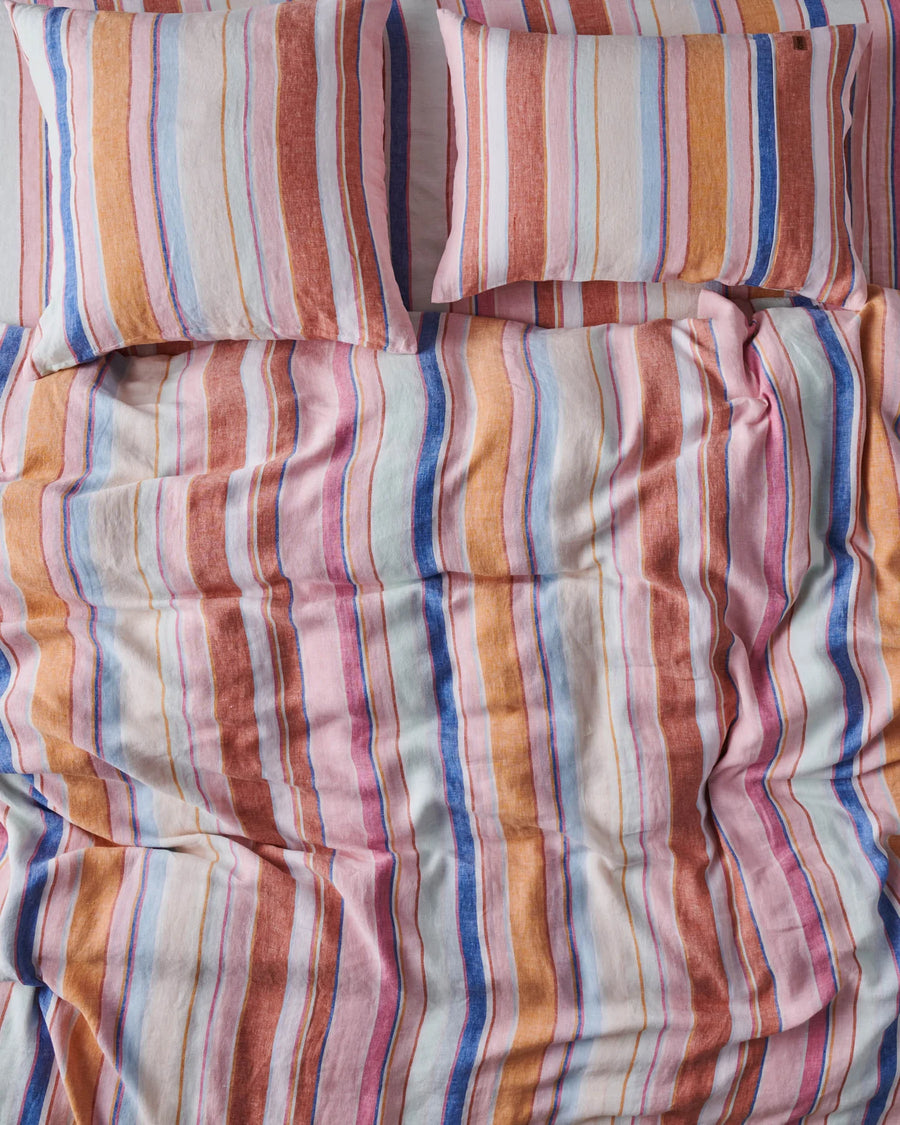 Jaipur Stripe Linen Pillowcase Set - Kip & Co.