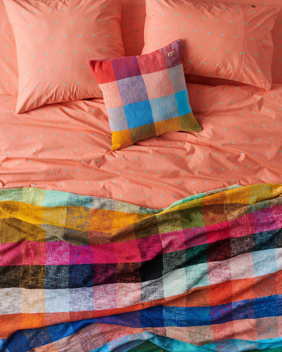 Rainbow Love Woven Cushion - Kip & Co