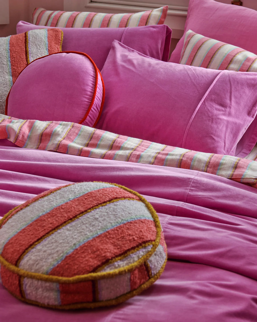 Super Pink Velvet Pillowcase Set - Kip & Co.