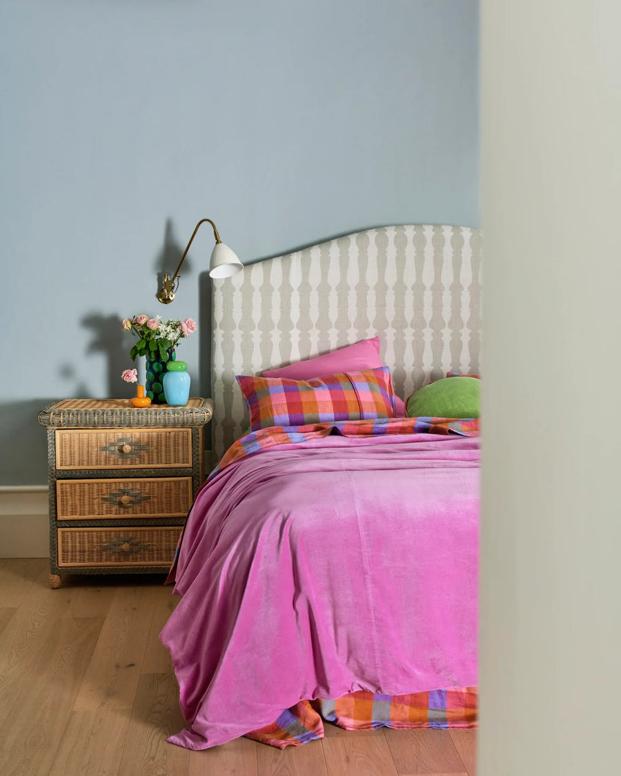 Super Pink Velvet Quilt Cover - Kip & Co.