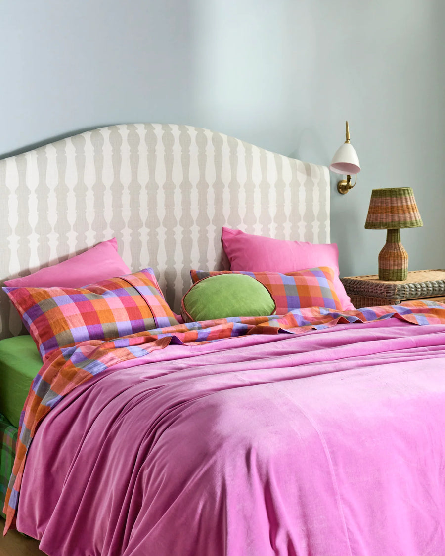 Super Pink Velvet Quilt Cover - Kip & Co.
