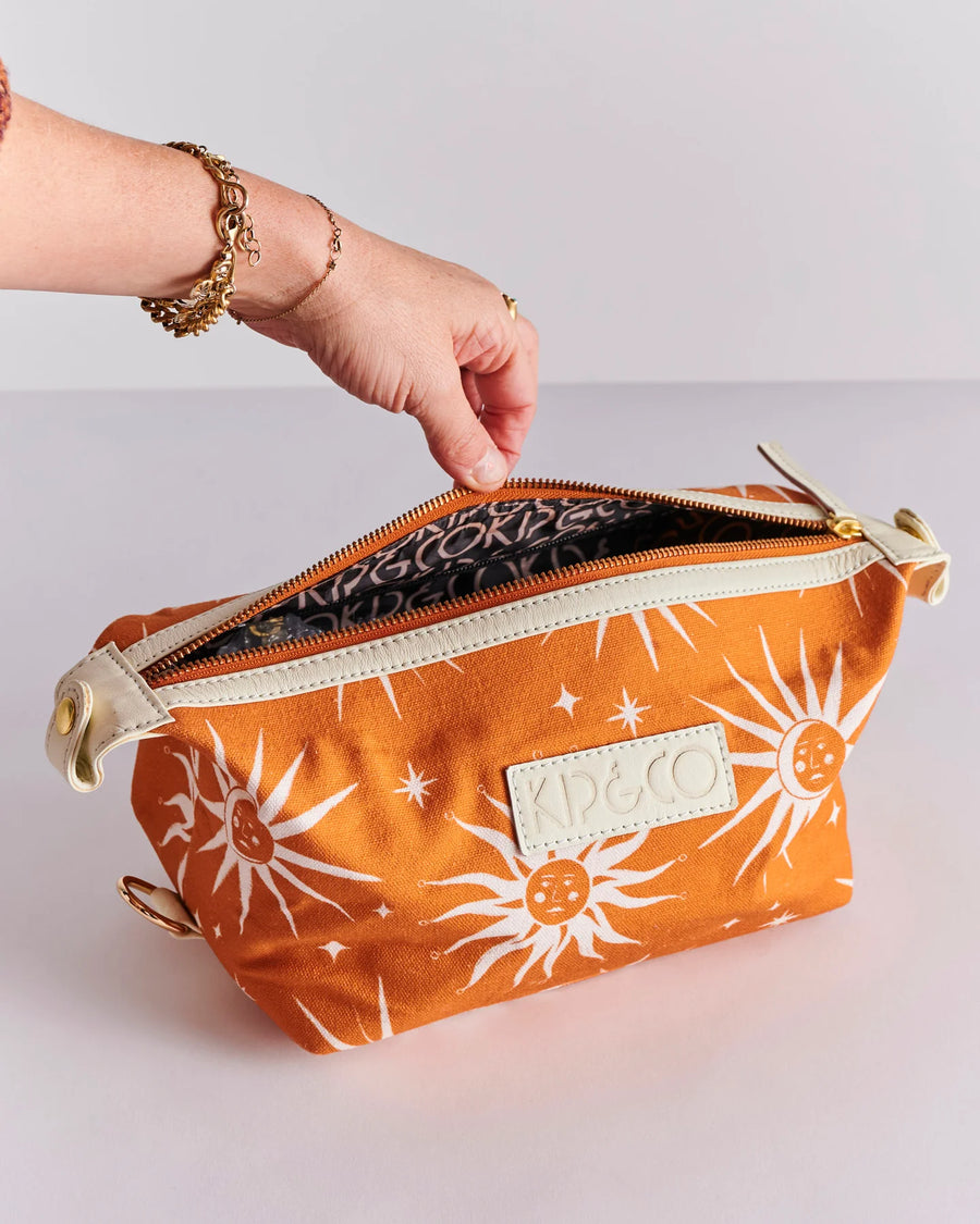 Ray Of Light Ochre Toiletry Bag - Kip & Co.