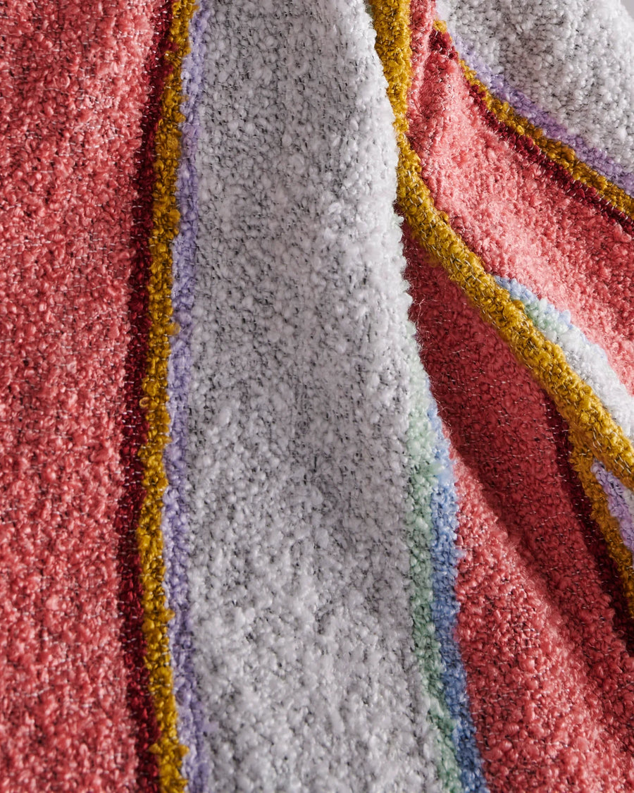 Rose Water Stripe Boucle Beanbag - Kip & Co.