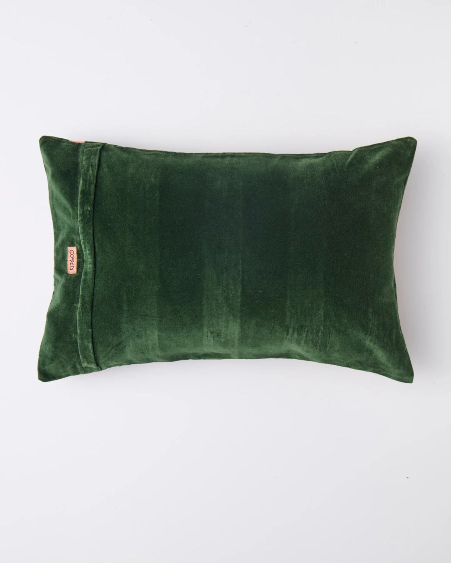 Tuscan Stripe Velvet Rectangle Cushion - Kip & Co.