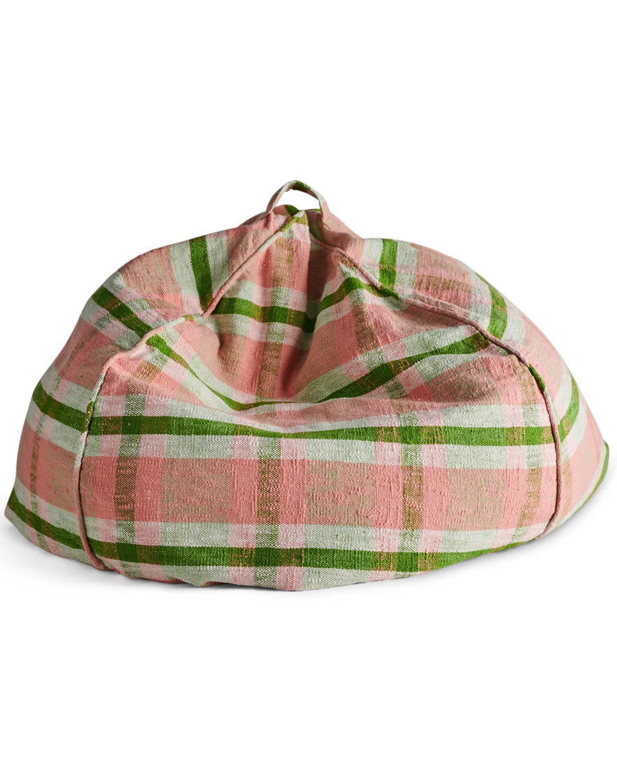 Pistachio Tartan Woven Beanbag - Kip & Co.