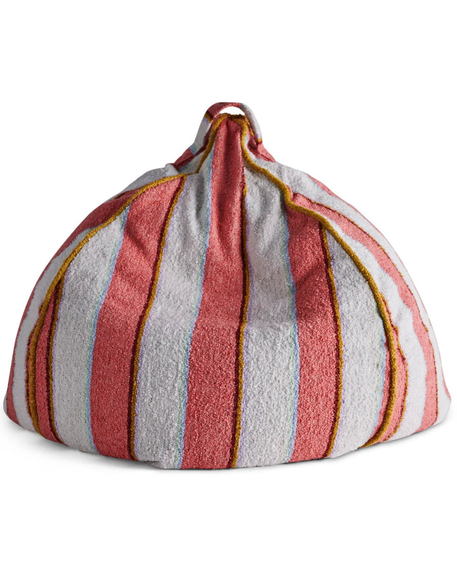 Rose Water Stripe Boucle Beanbag - Kip & Co.