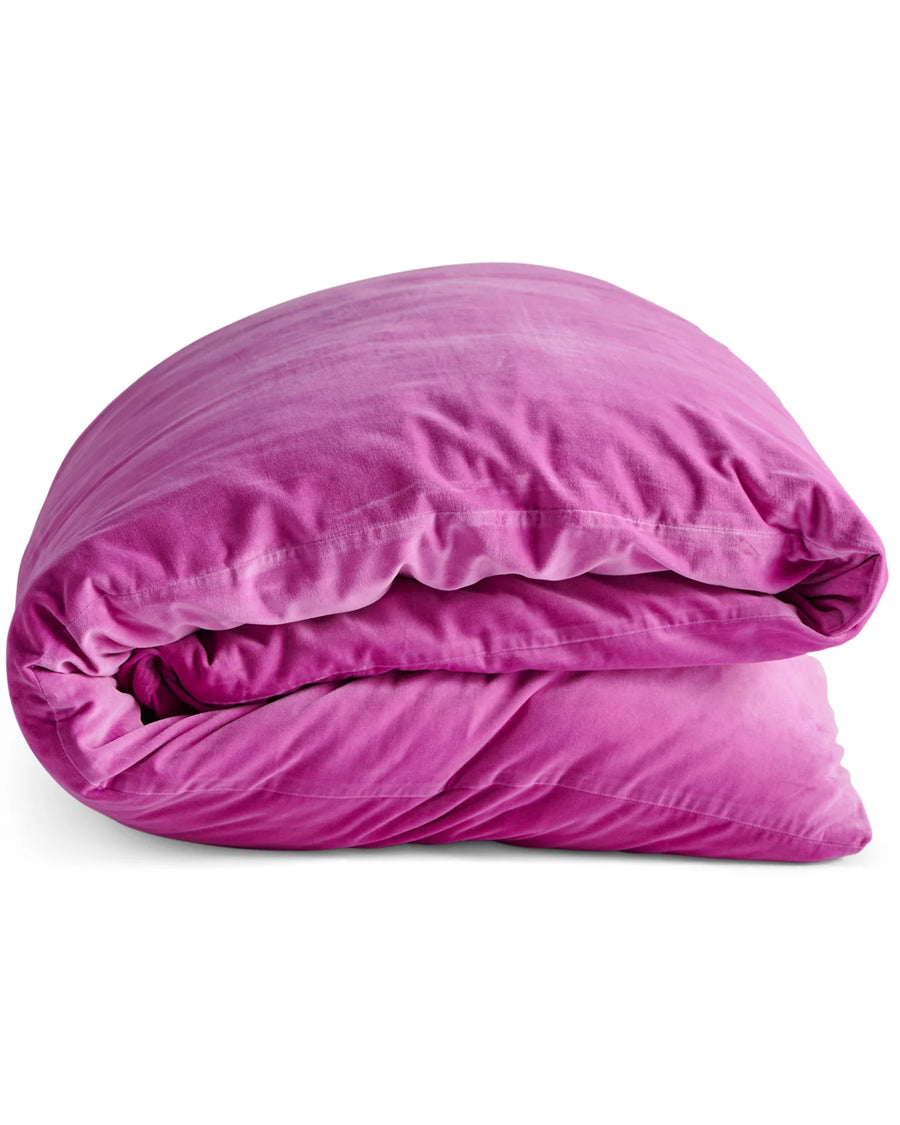 Super Pink Velvet Quilt Cover - Kip & Co.