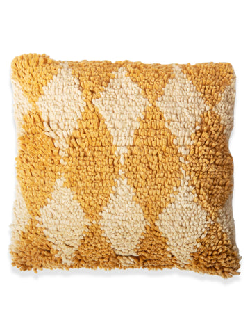 Golden Diamond Felted Wool Cushion - Kip & Co.