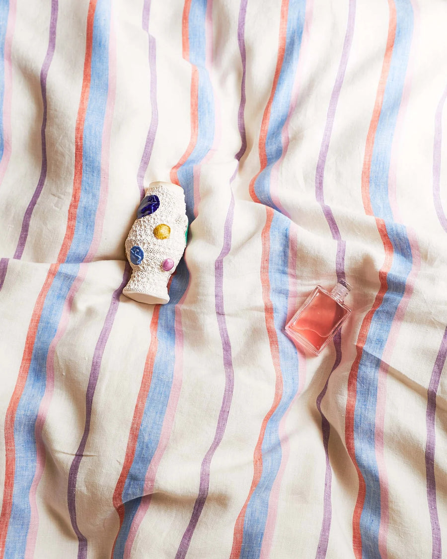 MALDIVES STRIPE LINEN QUILT COVER - Kip & Co.
