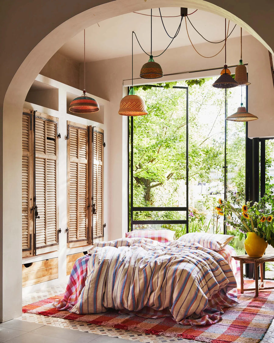 MALDIVES STRIPE LINEN QUILT COVER - Kip & Co.