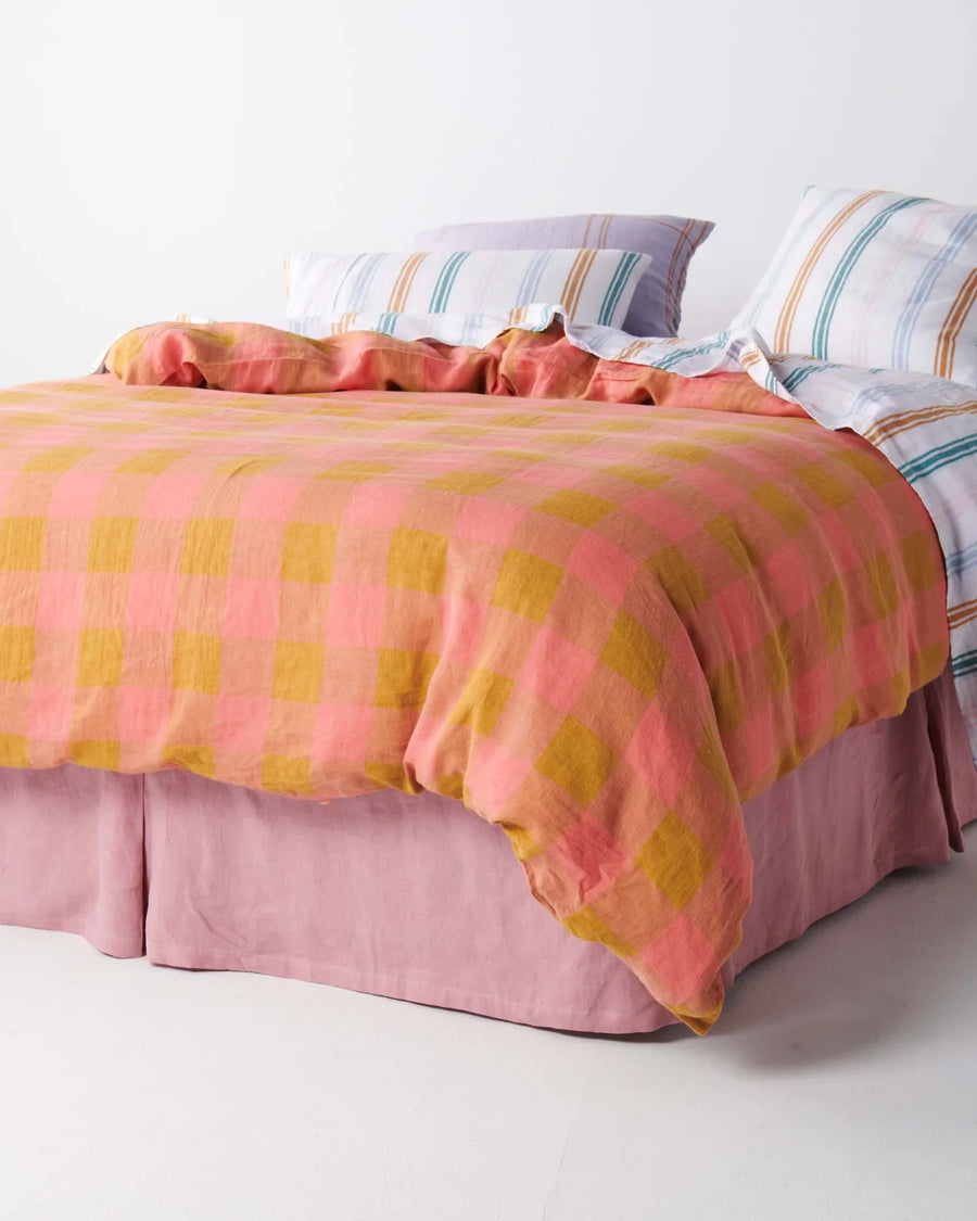 SIESTA STRIPE LINEN EUROPEAN PILLOWCASES - Kip & Co.