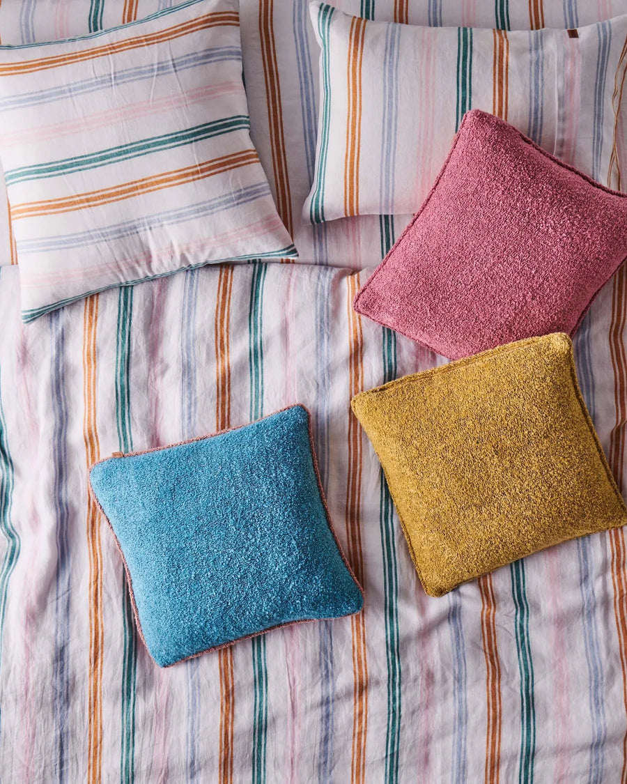 SIESTA STRIPE LINEN EUROPEAN PILLOWCASES - Kip & Co.