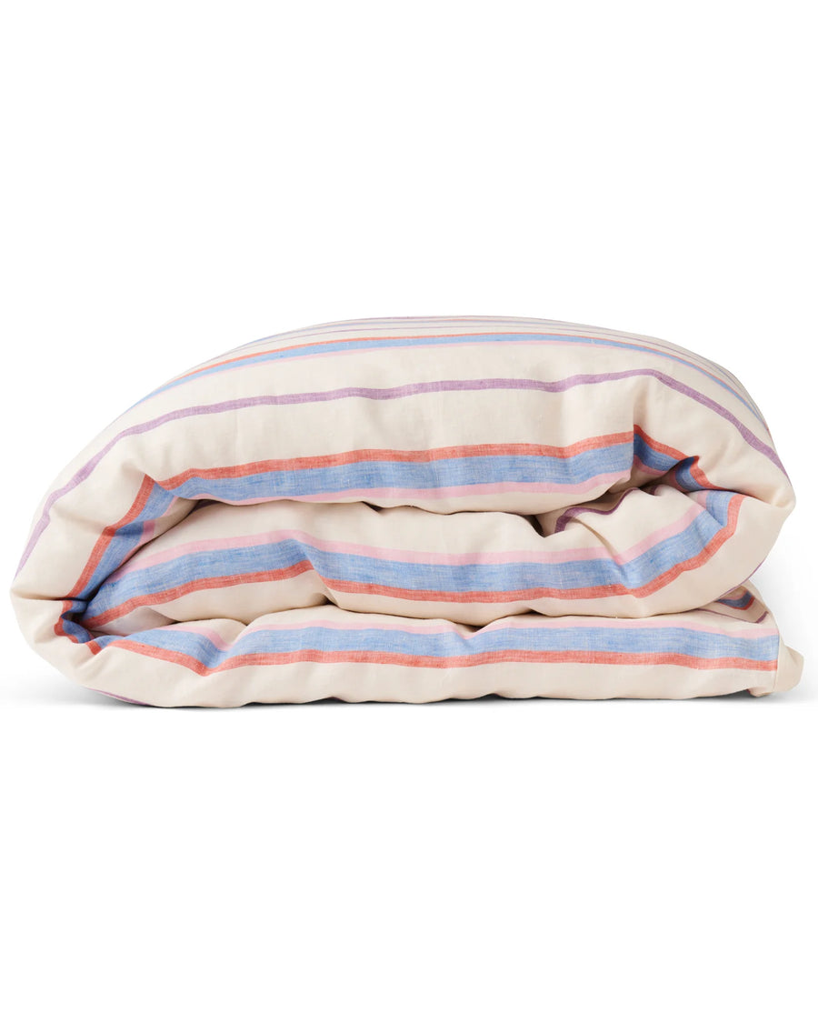 MALDIVES STRIPE LINEN QUILT COVER - Kip & Co.