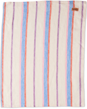 MALDIVES STRIPE LINEN TEA TOWEL - Kip & Co.