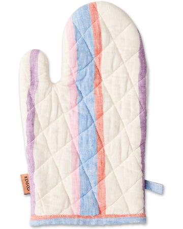 MALDIVES STRIPE OVEN MITT - Kip & Co.