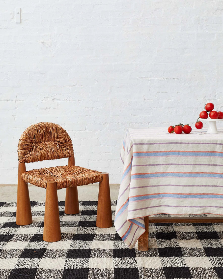 MALDIVES STRIPE LINEN TABLECLOTH - Kip & Co.