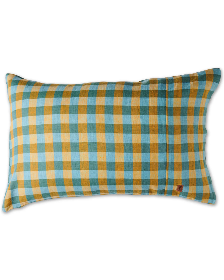 MARIGOLD TARTAN LINEN PILLOWCASES - Kip & Co.