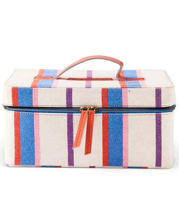 MALDIVES STRIPE TOILETRY CASE - Kip & Co.