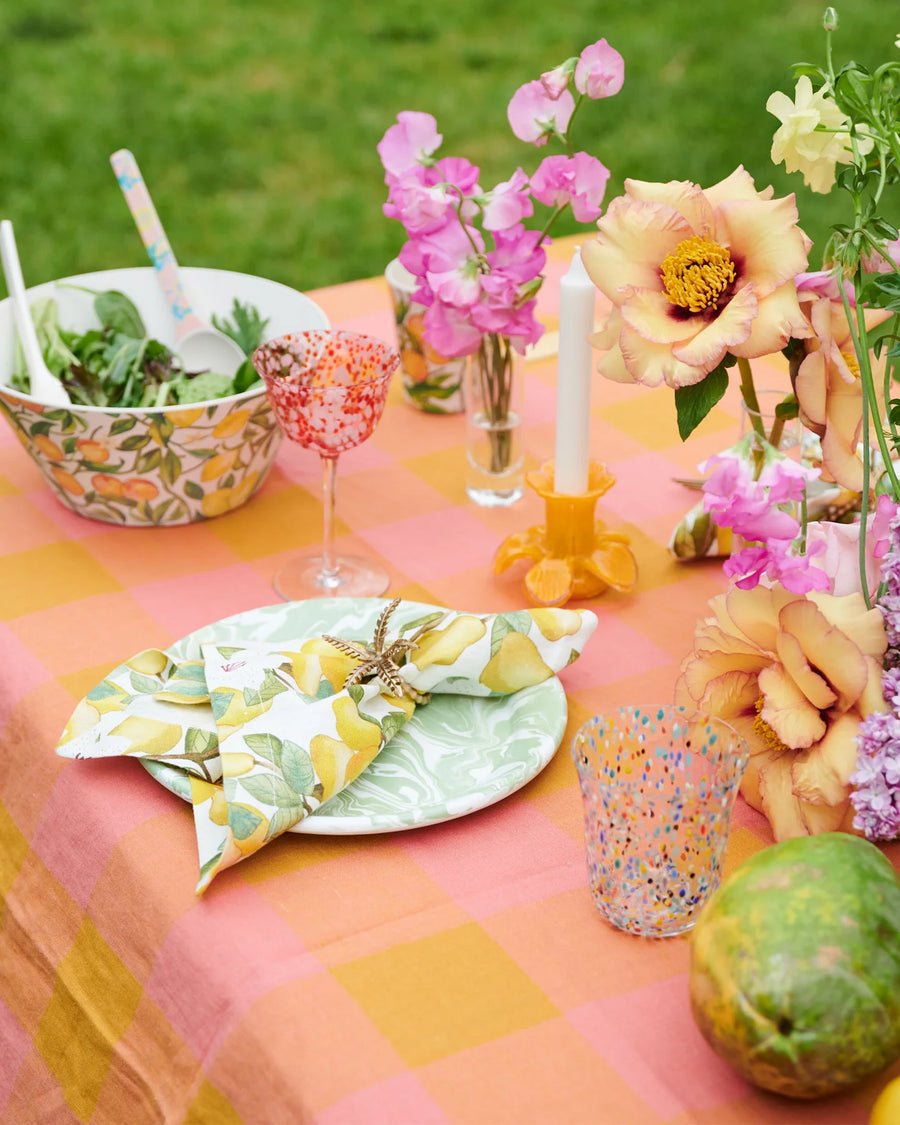 Toasted Marshmallow Rectangular Linen Tablecloth - Kip & Co.