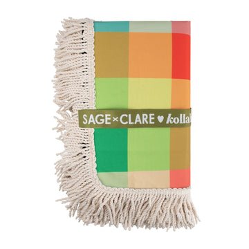 Holiday Fringe Medium Picnic Blanket - Sage & Clare X Kollab