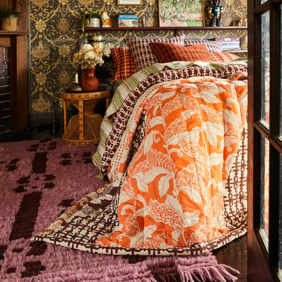 Gaja Patchwork Blanket - Sage & Clare