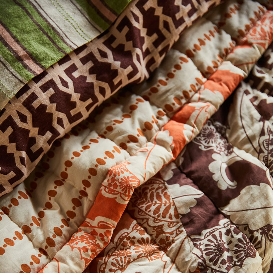 Gaja Patchwork Blanket - Sage & Clare