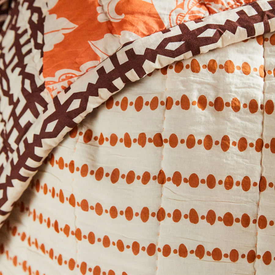 Gaja Patchwork Blanket - Sage & Clare