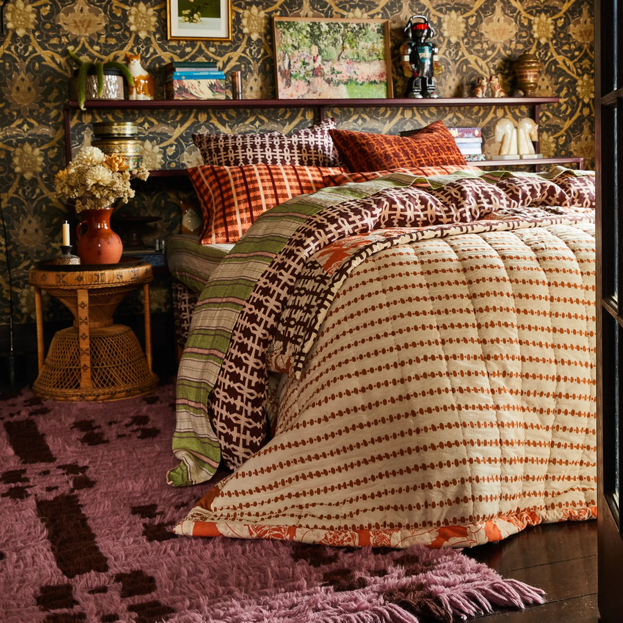 Gaja Patchwork Blanket - Sage & Clare