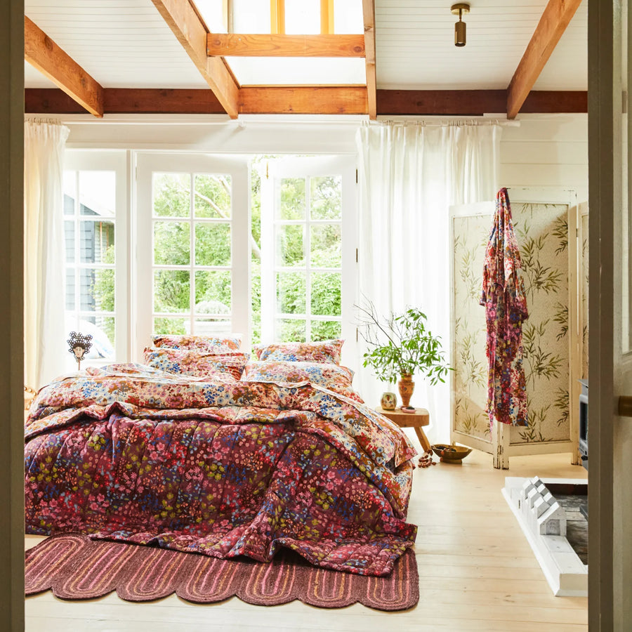 Aisha Floral Coverlet - Sage & Clare