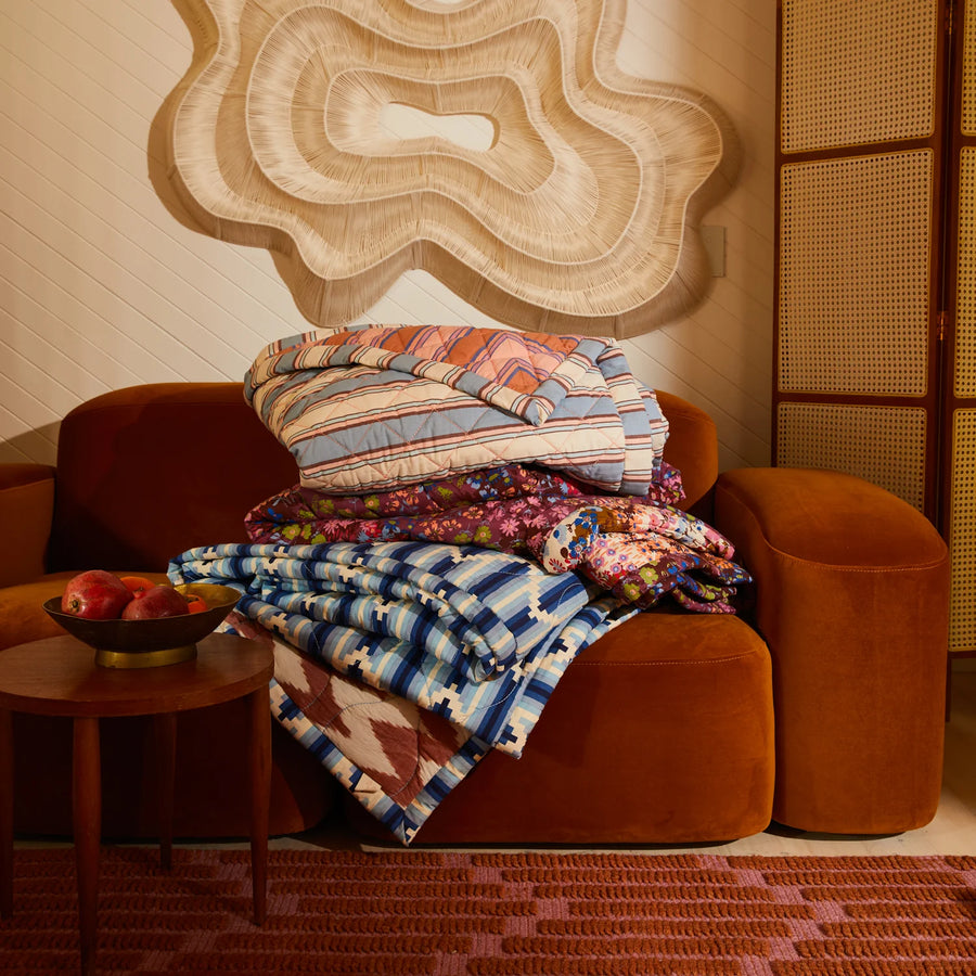 Aisha Floral Coverlet - Sage & Clare