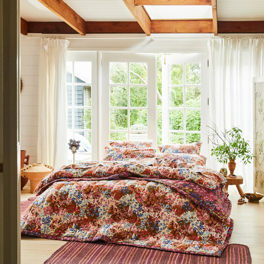 Aisha Floral Coverlet - Sage & Clare