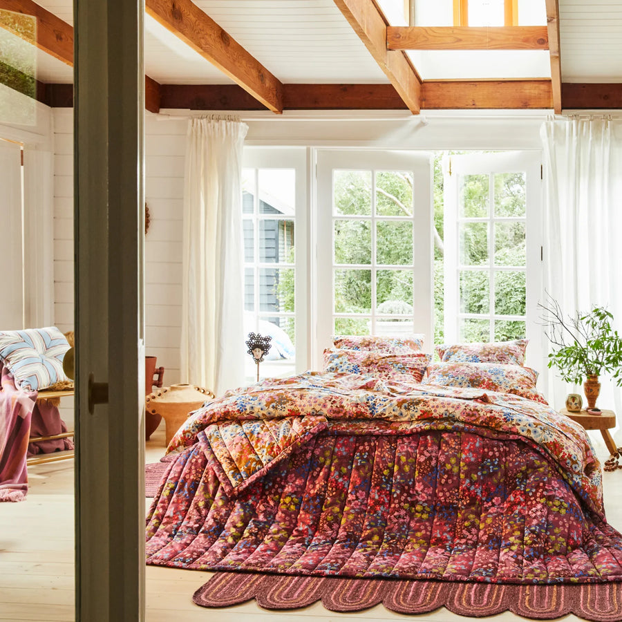 Aisha Floral Coverlet - Sage & Clare