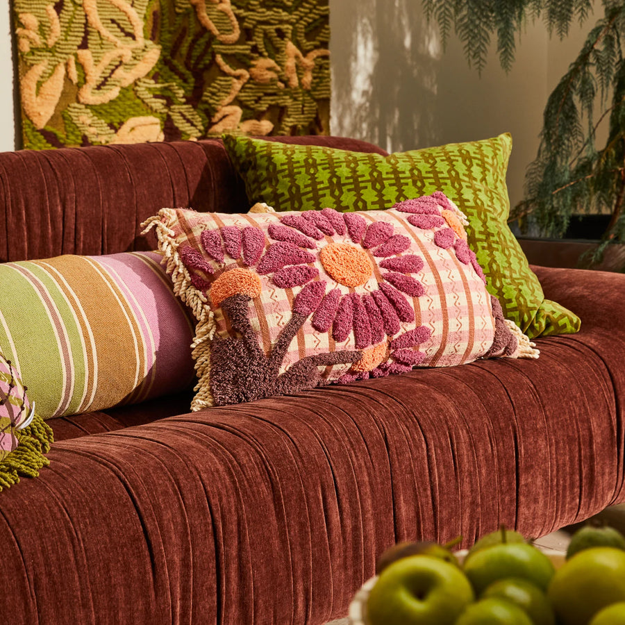 Veda Tufted Cushion - Sage & Clare