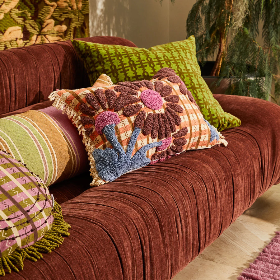 Veda Tufted Cushion - Sage & Clare
