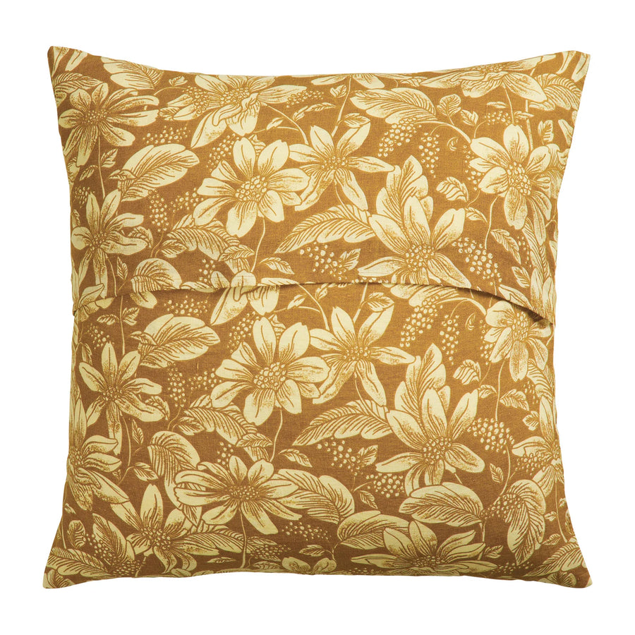 Amrita Linen Euro Pillowcase Set - Ginger - Sage & Clare