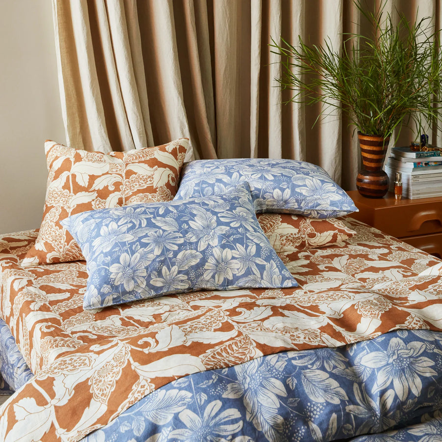 Lata Linen Euro Pillowcase Set - Sage & Clare