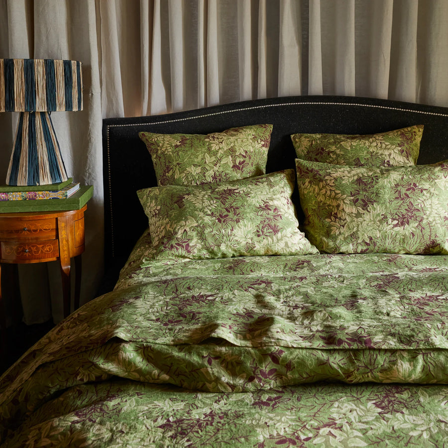 Alka Linen Pillowcase Set - Reed - Sage & Clare